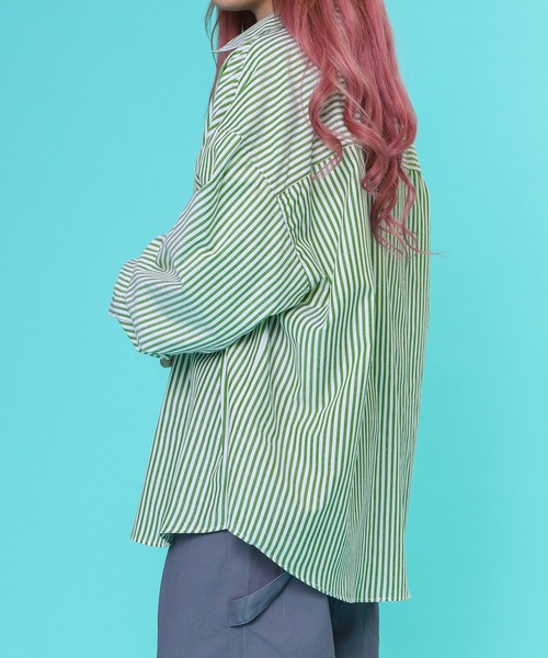 PairPair（ペアペア）の「レギュラーアソートシャツ(ユニセックス)（シャツ/ブラウス・レディース・オフホワイト/イエロー/オレンジ/ブルー/グリーン/チェック・FREE）」の12枚目の写真