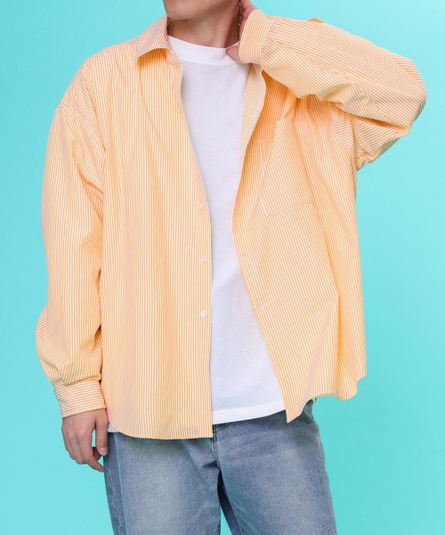 PairPair（ペアペア）の「レギュラーアソートシャツ(ユニセックス)（シャツ/ブラウス・レディース・オフホワイト/イエロー/オレンジ/ブルー/グリーン/チェック・FREE）」の18枚目の写真