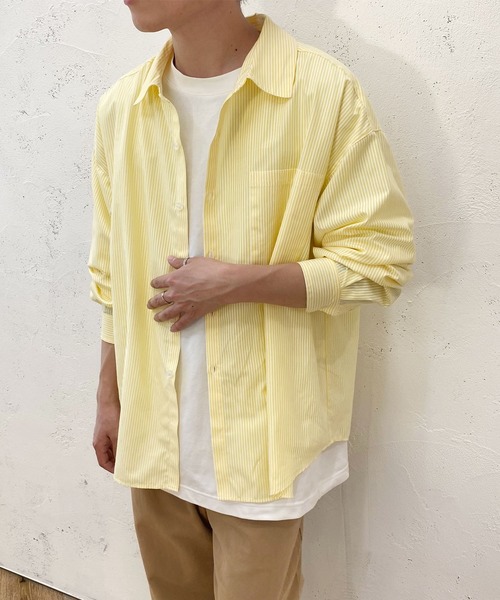 PairPair（ペアペア）の「レギュラーアソートシャツ(ユニセックス)（シャツ/ブラウス・レディース・オフホワイト/イエロー/オレンジ/ブルー/グリーン/チェック・FREE）」の14枚目の写真