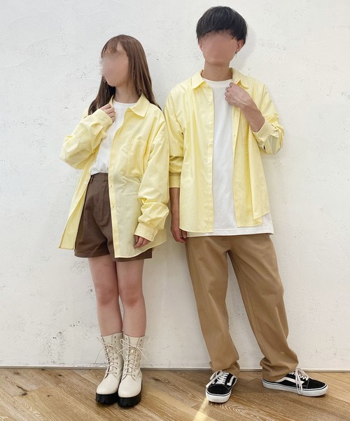 PairPair（ペアペア）の「レギュラーアソートシャツ(ユニセックス)（シャツ/ブラウス・レディース・オフホワイト/イエロー/オレンジ/ブルー/グリーン/チェック・FREE）」の16枚目の写真