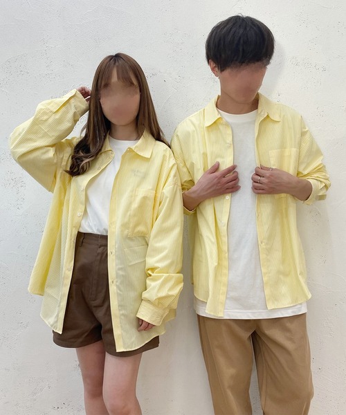 PairPair（ペアペア）の「レギュラーアソートシャツ(ユニセックス)（シャツ/ブラウス・レディース・オフホワイト/イエロー/オレンジ/ブルー/グリーン/チェック・FREE）」の15枚目の写真