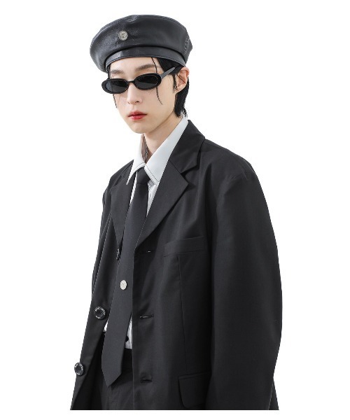 BASIC COTTON（ベーシックコットン）の「【BASIC COTTON/ベーシックコットン】METAL NECK TIE /ネクタイ ロゴネクタイ（ネクタイ・メンズ・ブラック・ONE SIZE）」の10枚目の写真