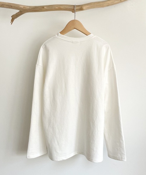 CANAL JEAN（キャナルジーン）の「El mar　カラーミニ裏毛ロングTシャツ（Tシャツ/カットソー・レディース・サックスブルー/ピンク/イエロー/オレンジ/アイボリー・ONE SIZE）」の22枚目の写真