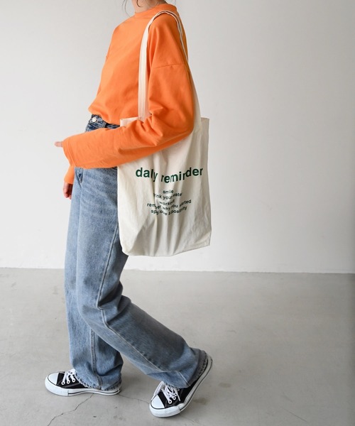 CANAL JEAN（キャナルジーン）の「El mar　カラーミニ裏毛ロングTシャツ（Tシャツ/カットソー・レディース・サックスブルー/ピンク/イエロー/オレンジ/アイボリー・ONE SIZE）」の17枚目の写真