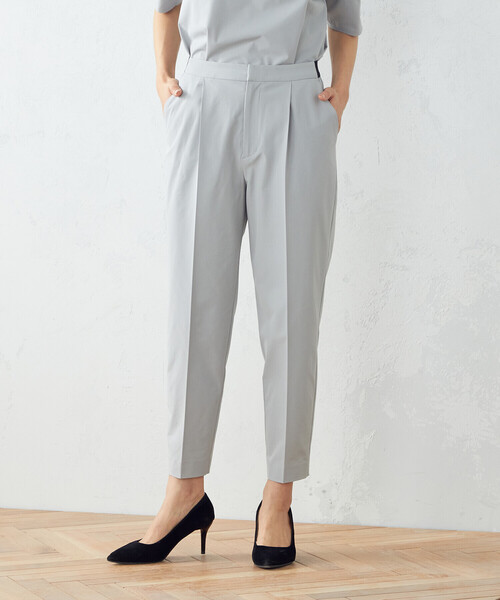 COMME CA ISM（コムサイズム）の「【セットアップ対応】ＴＥＸＢＲＩＤ（Ｒ）テーパードパンツ（スラックス・レディース・ブラック/ネイビー/グレー・SMALL/MEDIUM/LARGE/X-LARGE）」の2枚目の写真