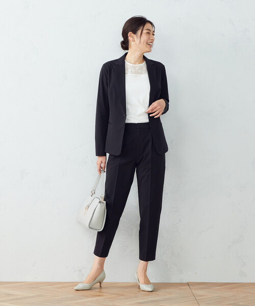 COMME CA ISM（コムサイズム）の「【セットアップ対応】ＴＥＸＢＲＩＤ（Ｒ）テーパードパンツ（スラックス・レディース・ブラック/ネイビー/グレー・SMALL/MEDIUM/LARGE/X-LARGE）」の11枚目の写真