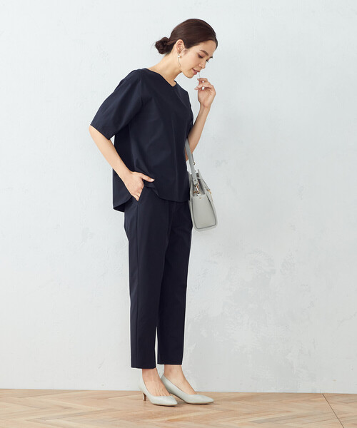 COMME CA ISM（コムサイズム）の「【セットアップ対応】ＴＥＸＢＲＩＤ（Ｒ）テーパードパンツ（スラックス・レディース・ブラック/ネイビー/グレー・SMALL/MEDIUM/LARGE/X-LARGE）」の12枚目の写真