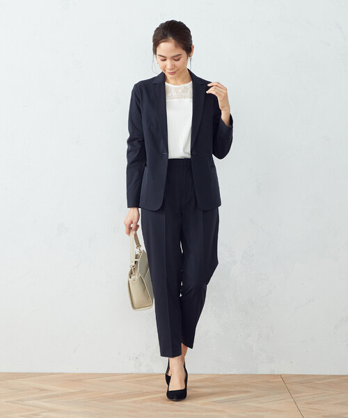 COMME CA ISM（コムサイズム）の「【セットアップ対応】ＴＥＸＢＲＩＤ（Ｒ）テーパードパンツ（スラックス・レディース・ブラック/ネイビー/グレー・SMALL/MEDIUM/LARGE/X-LARGE）」の13枚目の写真