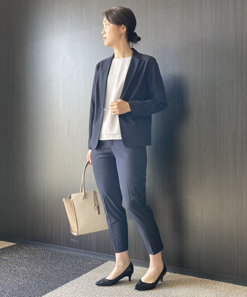 COMME CA ISM（コムサイズム）の「【セットアップ対応】ＴＥＸＢＲＩＤ（Ｒ）テーパードパンツ（スラックス・レディース・ブラック/ネイビー/グレー・SMALL/MEDIUM/LARGE/X-LARGE）」の14枚目の写真