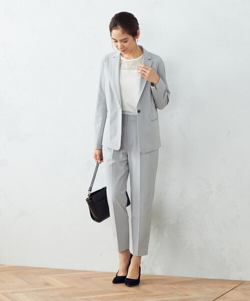 COMME CA ISM（コムサイズム）の「【セットアップ対応】ＴＥＸＢＲＩＤ（Ｒ）テーパードパンツ（スラックス・レディース・ブラック/ネイビー/グレー・SMALL/MEDIUM/LARGE/X-LARGE）」の16枚目の写真