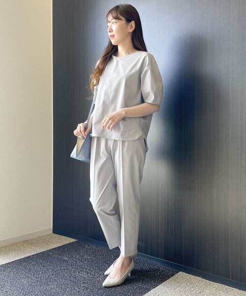 COMME CA ISM（コムサイズム）の「【セットアップ対応】ＴＥＸＢＲＩＤ（Ｒ）テーパードパンツ（スラックス・レディース・ブラック/ネイビー/グレー・SMALL/MEDIUM/LARGE/X-LARGE）」の18枚目の写真