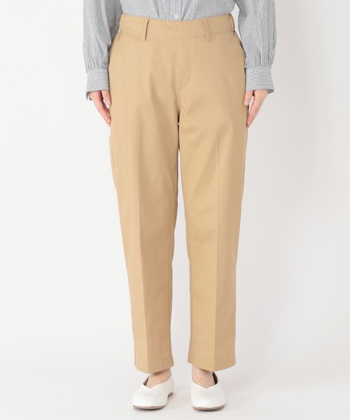 studio CLIP（スタディオクリップ）の「【ストレッチ/しわになりにくい/マシーンウォッシャブル】ストレートワークチノパン（チノパンツ・レディース・ピンク/カーキ/ベージュ/ネイビー・LARGE/MEDIUM）」の8枚目の写真