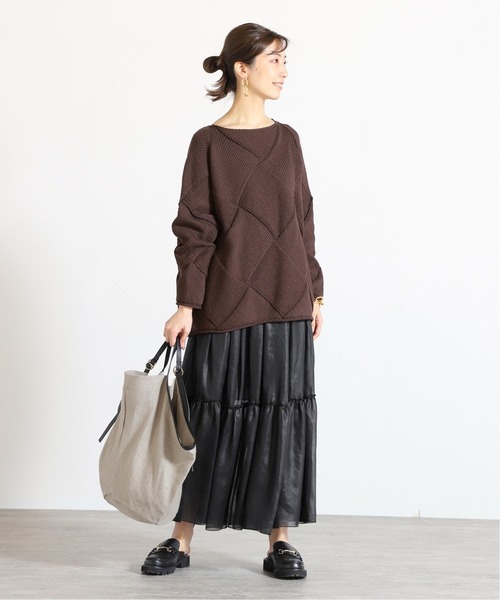 VERMEIL par iena(ヴェルメイユパーイエナ)の「【ORSETTO/オルセット】VENTO リネンバッグ◆(トートバッグ・レディース・ブラック系その他・FREE)」の4枚目の写真