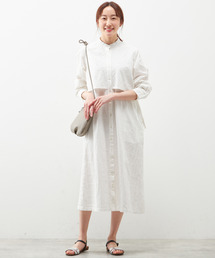 【この春の主役アイテム♪レイヤード風デザインのシャツワンピース】