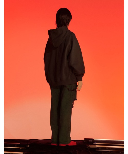 NICE GHOST CLUB(ナイスゴーストクラブ)の「A'GEM/9 × .kom『NICE GHOST CLUB/ナイスゴーストクラブ』GUMMY BEAR&LOGO HOODIE/グミベアデザイン プルオーバーパーカー(パーカー・レディース・ホワイト/ブラック/ライトグレー/グリーン・M/L)」の19枚目の写真
