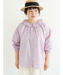 Samansa Mos2 | フリル襟ブラウス(シャツ/ブラウス)