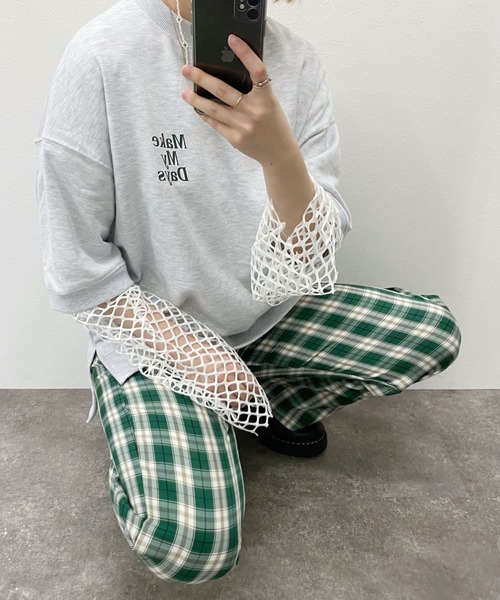 PairPair(ペアペア)の「バックロゴTシャツ(ユニセックス)(Tシャツ/カットソー・レディース・ネイビー/オートミール・MEDIUM/LARGE)」の2枚目の写真