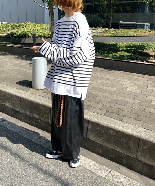 MONT KEMMEL（モンケメル）の「WEB限定/バスクシャツボーダー ロングスリーブT（Tシャツ/カットソー・メンズ・ブラック/ブルー・40/42）」の13枚目の写真