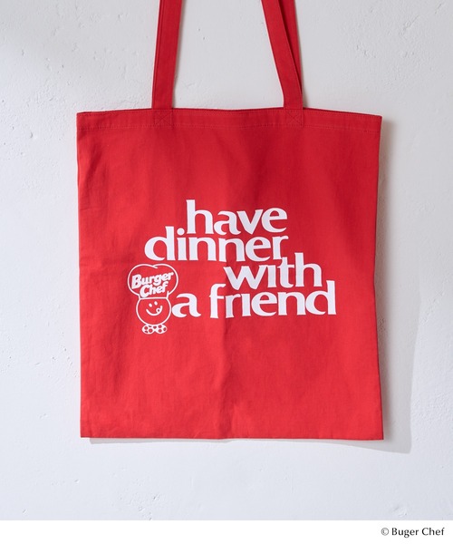 GOOD ROCK SPEED（グッドロックスピード）の「Burger Chef BAG（トートバッグ・レディース・ホワイト/レッド・FREE）」の10枚目の写真