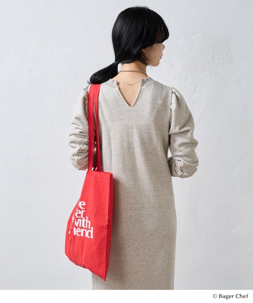 GOOD ROCK SPEED（グッドロックスピード）の「Burger Chef BAG（トートバッグ・レディース・ホワイト/レッド・FREE）」の9枚目の写真