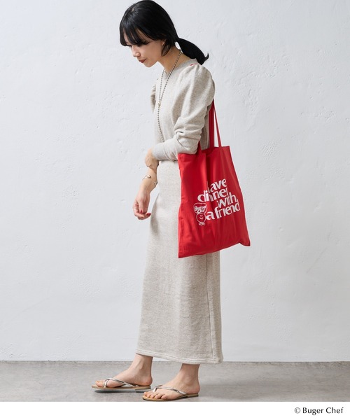 GOOD ROCK SPEED（グッドロックスピード）の「Burger Chef BAG（トートバッグ・レディース・ホワイト/レッド・FREE）」の14枚目の写真