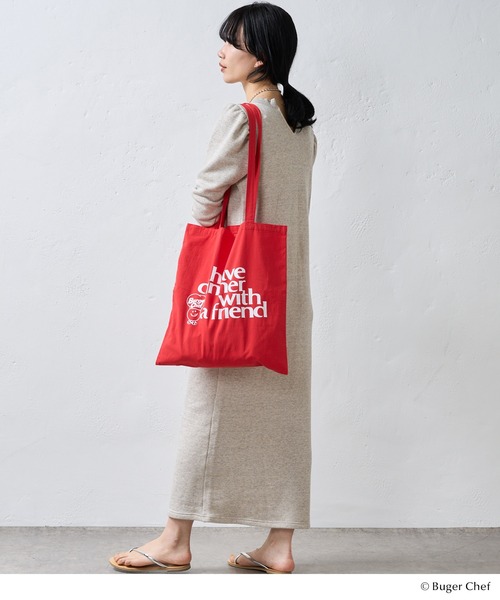 GOOD ROCK SPEED（グッドロックスピード）の「Burger Chef BAG（トートバッグ・レディース・ホワイト/レッド・FREE）」の12枚目の写真