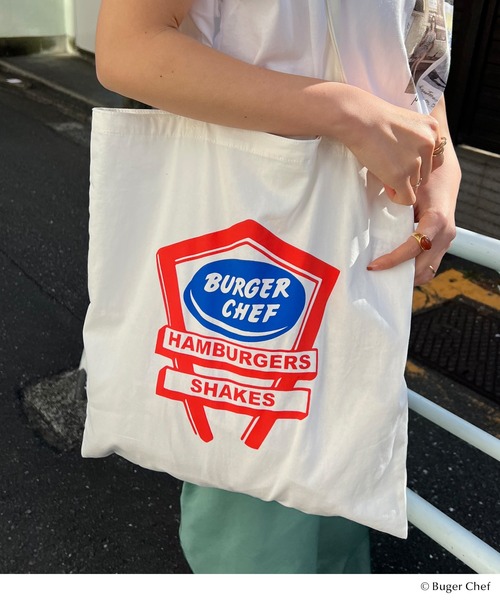 GOOD ROCK SPEED（グッドロックスピード）の「Burger Chef BAG（トートバッグ・レディース・ホワイト/レッド・FREE）」の18枚目の写真