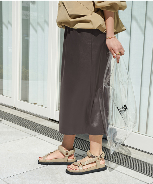 Deuxieme Classe（ドゥーズィエムクラス）の「Faux Leather Skirt（スカート・レディース・ブラック/ブラウン・38/36）」の18枚目の写真