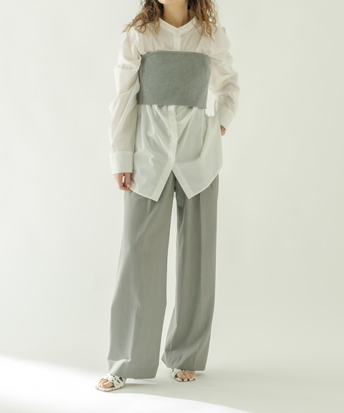 mystic（ミスティック）の「ラメニットビスチェ（その他トップス・レディース・ピンク/ベージュ/グレー/グリーン・FREE）」の6枚目の写真