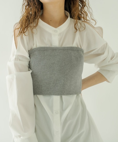 mystic（ミスティック）の「ラメニットビスチェ（その他トップス・レディース・ピンク/ベージュ/グレー/グリーン・FREE）」の16枚目の写真