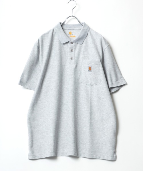 Carhartt（カーハート）の「carhartt（カーハート）ワンポイントロゴ半袖ポロシャツ（ポロシャツ・メンズ・ブラック/ネイビー/グレー/モスグリーン/ブルー系その他・S/M/XL/L）」の11枚目の写真