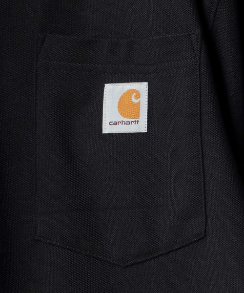 Carhartt（カーハート）の「carhartt（カーハート）ワンポイントロゴ半袖ポロシャツ（ポロシャツ・メンズ・ブラック/ネイビー/グレー/モスグリーン/ブルー系その他・S/M/XL/L）」の9枚目の写真
