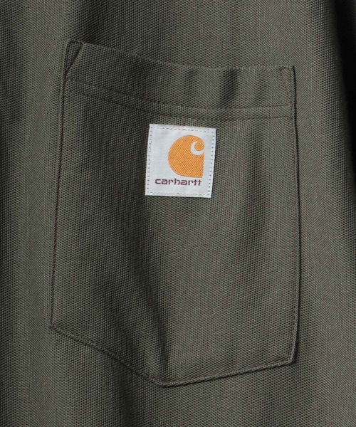 Carhartt（カーハート）の「carhartt（カーハート）ワンポイントロゴ半袖ポロシャツ（ポロシャツ・メンズ・ブラック/ネイビー/グレー/モスグリーン/ブルー系その他・S/M/XL/L）」の17枚目の写真
