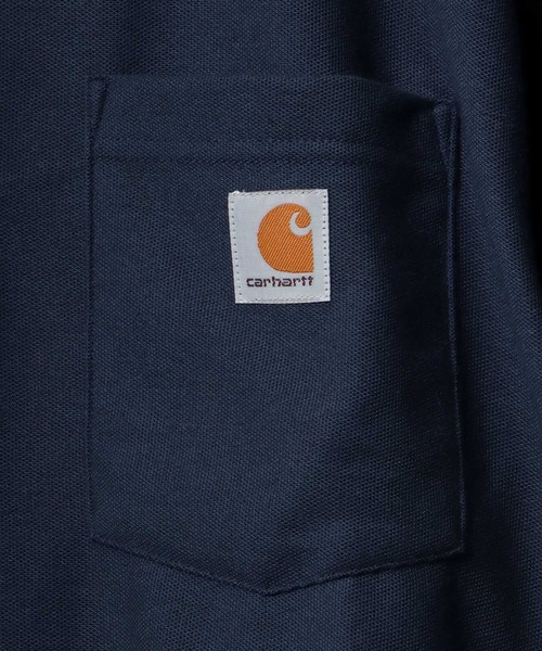 Carhartt（カーハート）の「carhartt（カーハート）ワンポイントロゴ半袖ポロシャツ（ポロシャツ・メンズ・ブラック/ネイビー/グレー/モスグリーン/ブルー系その他・S/M/XL/L）」の21枚目の写真