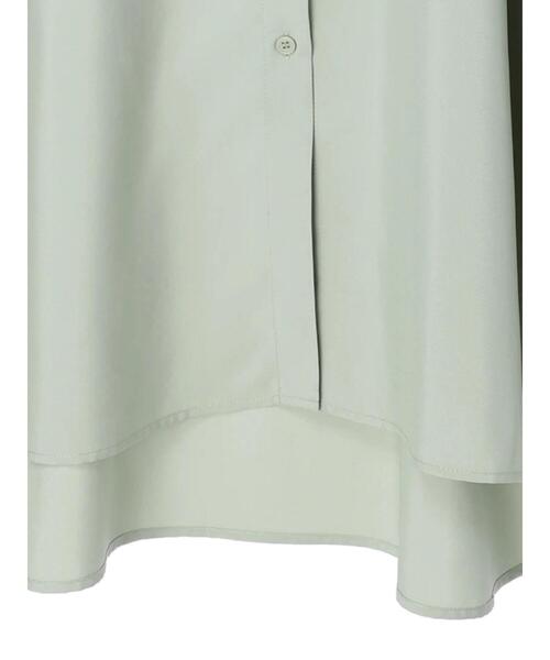 Green Parks(グリーンパークス)の「ポケット付きシャツワンピース(ワンピース・レディース・オフホワイト/ミント/キャメル・FREE)」の12枚目の写真