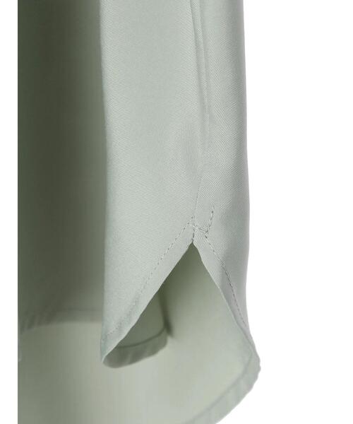 Green Parks(グリーンパークス)の「ポケット付きシャツワンピース(ワンピース・レディース・オフホワイト/ミント/キャメル・FREE)」の8枚目の写真