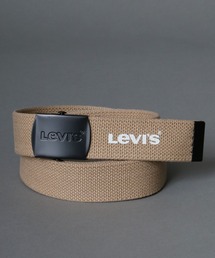 LEVI'S レディース ベルト ベージュ レザー Levi's リーバイス アンティークゴールドバックル ギャリソン