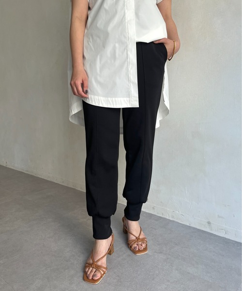 prose verse（プロズヴェール）の「バックスリットジョガーパンツ（その他パンツ・レディース・チャコールグレー/ブラック/オフホワイト・ﾌﾘ-）」の6枚目の写真