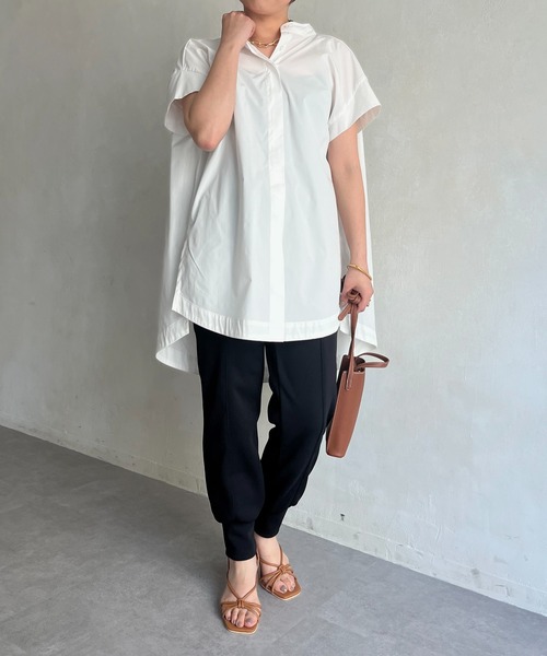 prose verse（プロズヴェール）の「バックスリットジョガーパンツ（その他パンツ・レディース・チャコールグレー/ブラック/オフホワイト・ﾌﾘ-）」の13枚目の写真