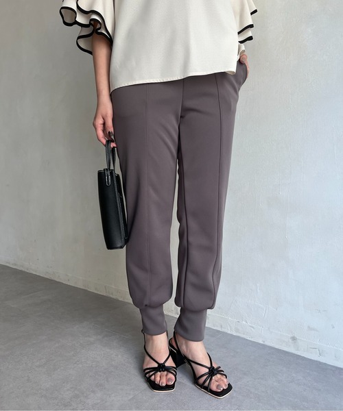 prose verse（プロズヴェール）の「バックスリットジョガーパンツ（その他パンツ・レディース・チャコールグレー/ブラック/オフホワイト・ﾌﾘ-）」の16枚目の写真