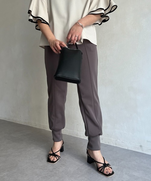 prose verse（プロズヴェール）の「バックスリットジョガーパンツ（その他パンツ・レディース・チャコールグレー/ブラック/オフホワイト・ﾌﾘ-）」の18枚目の写真