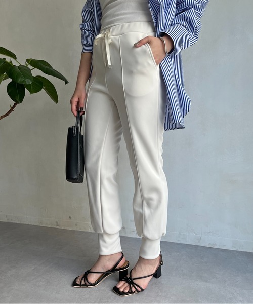 prose verse（プロズヴェール）の「バックスリットジョガーパンツ（その他パンツ・レディース・チャコールグレー/ブラック/オフホワイト・ﾌﾘ-）」の19枚目の写真