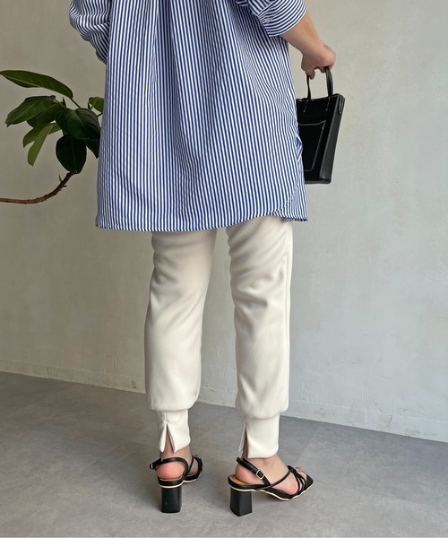 prose verse（プロズヴェール）の「バックスリットジョガーパンツ（その他パンツ・レディース・チャコールグレー/ブラック/オフホワイト・ﾌﾘ-）」の22枚目の写真