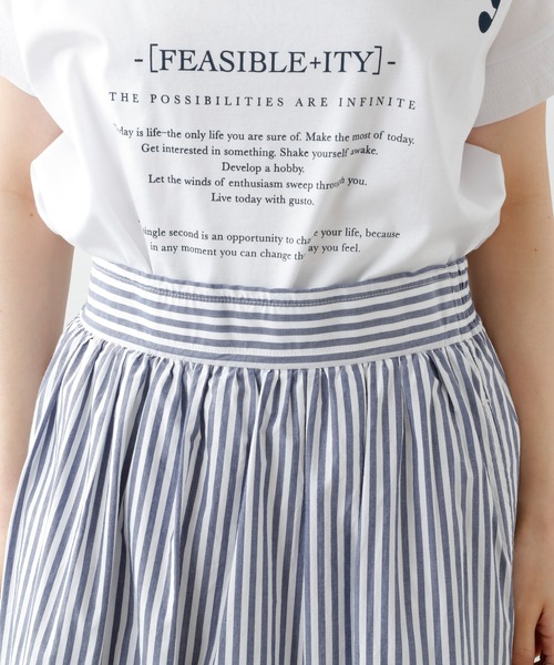 PUAL CE CIN（ピュアルセシン）の「タイプライター先染めストライプスカート（スカート・レディース・その他1/その他2・FREE）」の15枚目の写真