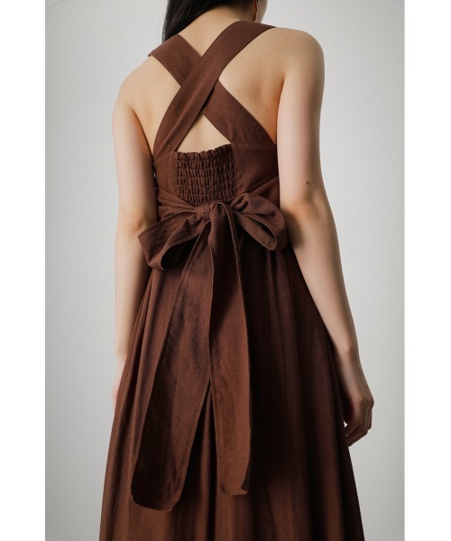 BACK RIBBON LONG FLARE OP/バックリボンロングフレアOP（ワンピース