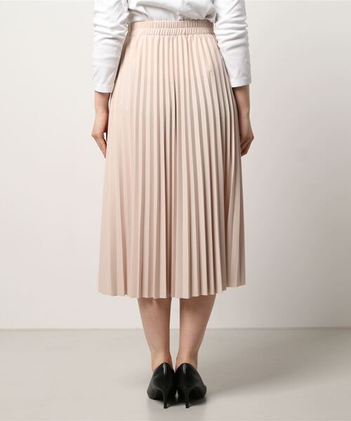 Q（キュー）の「カットプリーツスカート（スカート・レディース・ライトブルー/ベージュ・MEDIUM）」の19枚目の写真