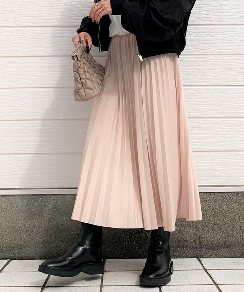 Q（キュー）の「カットプリーツスカート（スカート・レディース・ライトブルー/ベージュ・MEDIUM）」の7枚目の写真