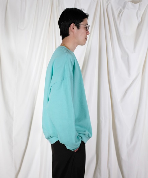 WhoWhat（フーワット）の「who what 5X CUT-SWE<LONG SLEEVE>（Tシャツ/カットソー・メンズ・ミント・FREE）」の2枚目の写真
