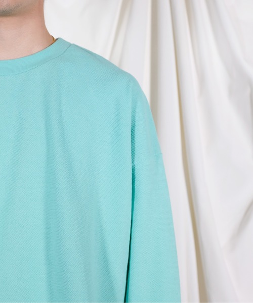 WhoWhat（フーワット）の「who what 5X CUT-SWE<LONG SLEEVE>（Tシャツ/カットソー・メンズ・ミント・FREE）」の4枚目の写真