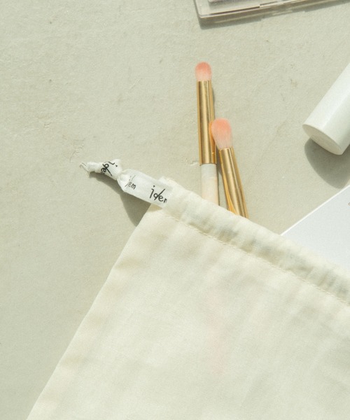 idem（イデム）の「idem gift bag S/コットン巾着ギフトバッグ（ポーチ・レディース・アイボリー・FREE）」の17枚目の写真